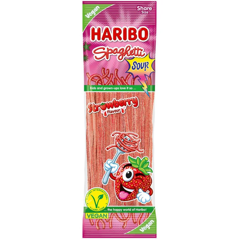 haribo spaghetti strawberry
